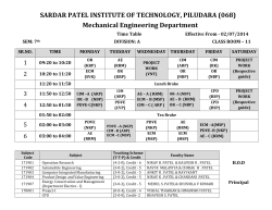 Semester-7 - Sardar Patel Institute of Technology