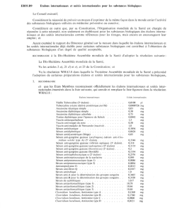EB35.R9 Etalons internationaux et unités internationales pour les
