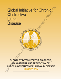 (GOLD) (2014 - the Global initiative for chronic Obstructive Lung