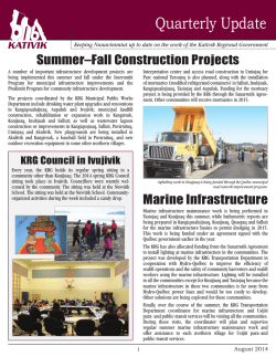 krg-update august vf en - Kativik Regional Government