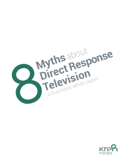 Myths Direct Response Television