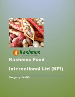Kashmus Food International Ltd (KFI)