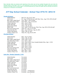 Important Dates