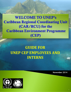 unep car/rcu - Caribbean Environment Programme