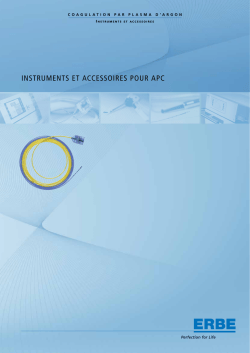 INSTRUMENTS ET ACCESSOIRES POUR APC