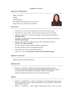Download CV - Umut Kubat