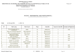 IP:ETAT - REFERENTIEL DES PARTICIPANTS (