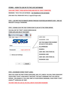 how to log into storis live-stores revised ver2 12.29.12
