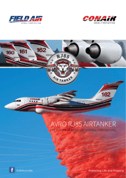 AVRO RJ85 AIRTANKER