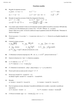 Feuille n&deg;9