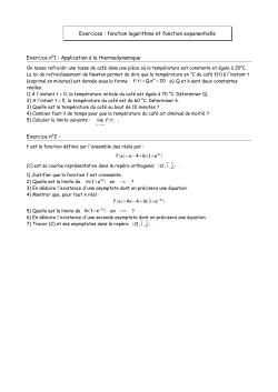 2 exercices corrigés sur les fonctions logarithmes et exponentielles