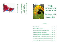 January 2015 - Yosemite Democrats