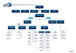 Organigramme hi&eacute;rarchique et fonctionnel de La T&eacute;l&eacute;