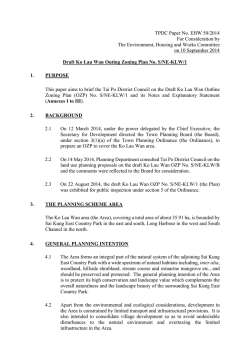 Draft Ko Lau Wan Outline Zoning Plan S/NE