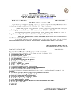government of west bengal office of the child development