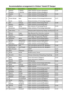 Accomodation list