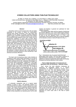 hybrid collectors using thin-film technology