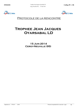 Trophee Jean Jacques Oyarsabal LD