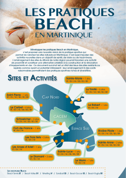 Brochure Pratiques Beach Martinique - Octobre 2014