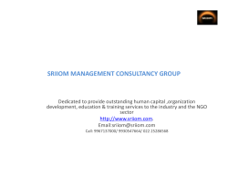 SRIIOM MANAGEMENT CONSULTANCY GROUP