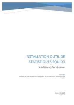 Installation SquidAnalyzer