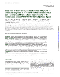 Cisplatin, 5-fluorouracil, and cetuximab (PFE) with or without