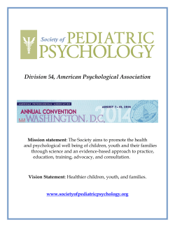 Convention Program - American Psychological Association