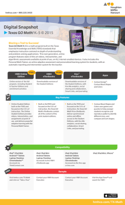 GO Math! TX K-5 Digital Snapshot