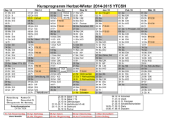 Herbst-Winter 2014-2015.xlsx - Yang Tai Chi &ndash; Schule Hamburg