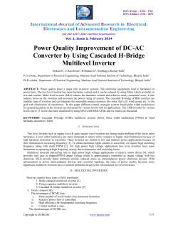 Power Quality Improvement of DC-AC Converter by