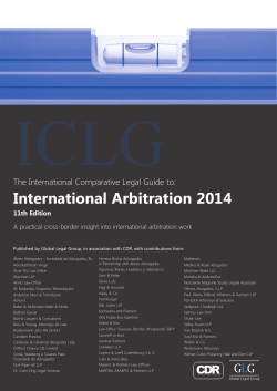 International Arbitration 2014