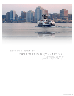 Brochure MPC 2014 - Canadian Association of Pathologists