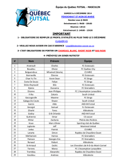 Masculin - futsal