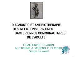 Infections urinaires communautaires - Infectio
