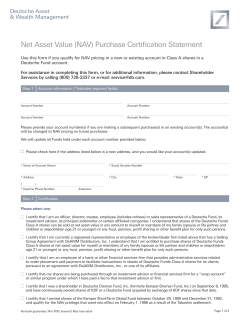 Net Asset Value (NAV) Purchase Certification Statement (Form-20)