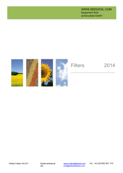 Filters 2014 - Yellow Fields Oil