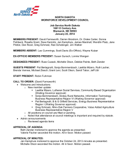 January 22, 2014 - Job Service North Dakota