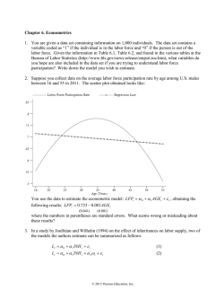 Econometric Exercise