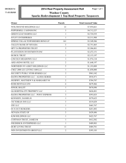 Top Sparks RDA 1 Taxpayers 2014