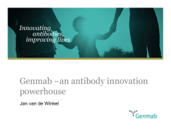Genmab –an antibody innovation powerhouse