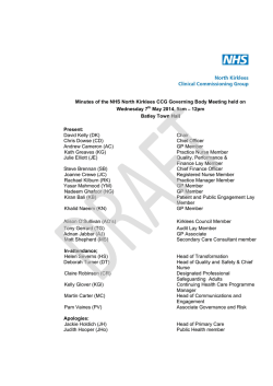 here - NHS North Kirklees CCG