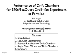 Performance of Drift Chambers for E906/SeaQuest Drell–Yan