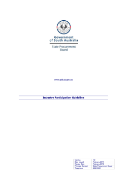 Industry Participation Guideline