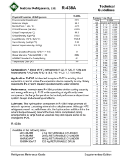 R-438A - National Refrigerants Ltd