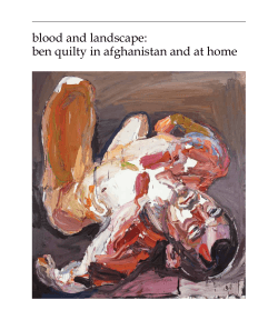 blood and landscape: ben quilty in afghanistan and at home