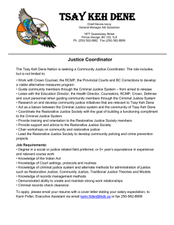 Job Posting - Tsay Keh Dene