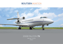 2008 FALCON 7X - Boutsen Aviation