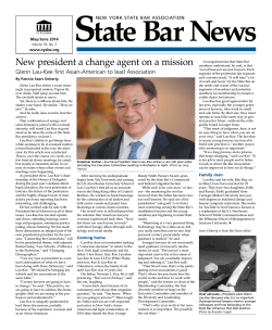 Glenn Lau-Kee Profile in the New York State Bar News