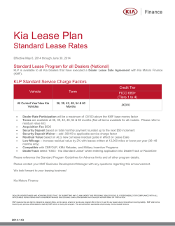 Kia Lease Plan - Constant Contact