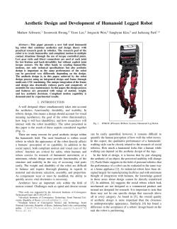 Aesthetic Design and Development of Humanoid Legged